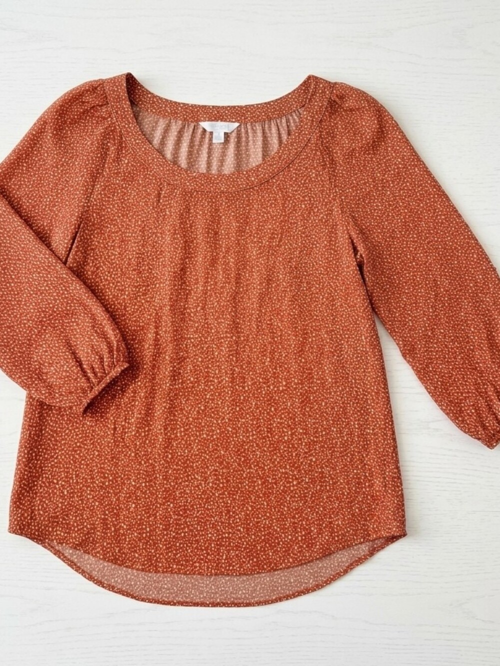 LC Lauren Conrad Rust  Blouse (L)